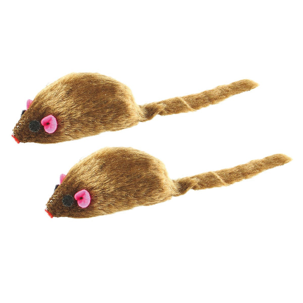 Mouse di pelliccia giocattoli per gatti
