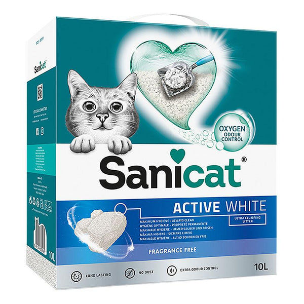Litière pour chat Sanicat Active White Ultra