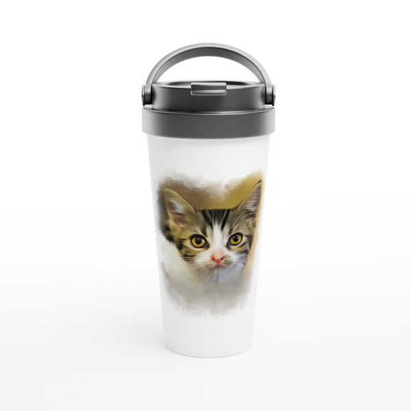 Coffee mug with watercolor picture of your furry nose