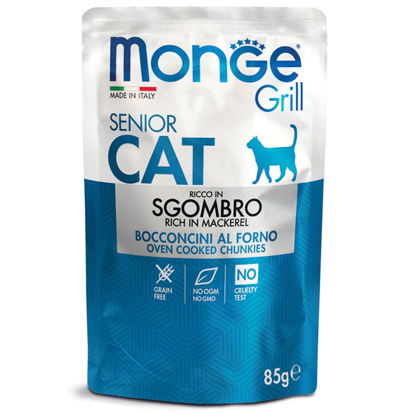 Monge Grill Senior Cat Mackerel