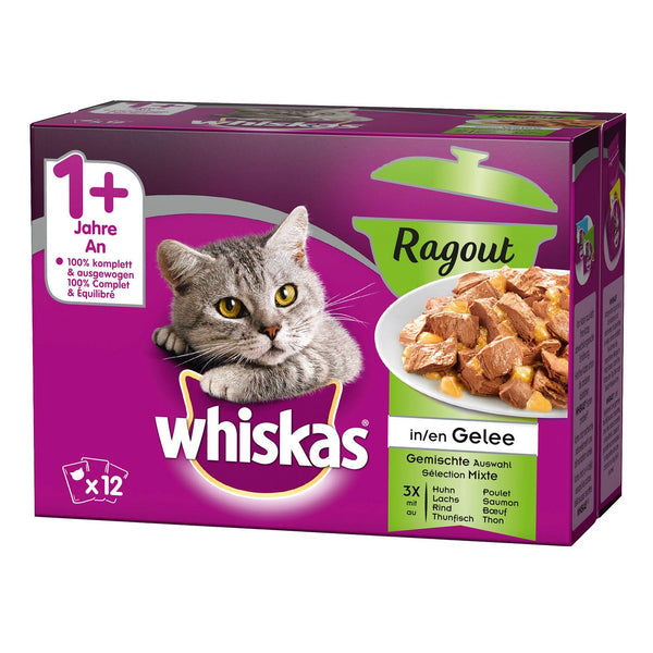 Whiskas 1+ Ragout Mixed selection