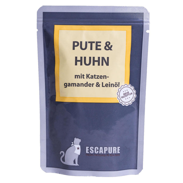 ESCAPURE Pute & Huhn mit Katzengamander