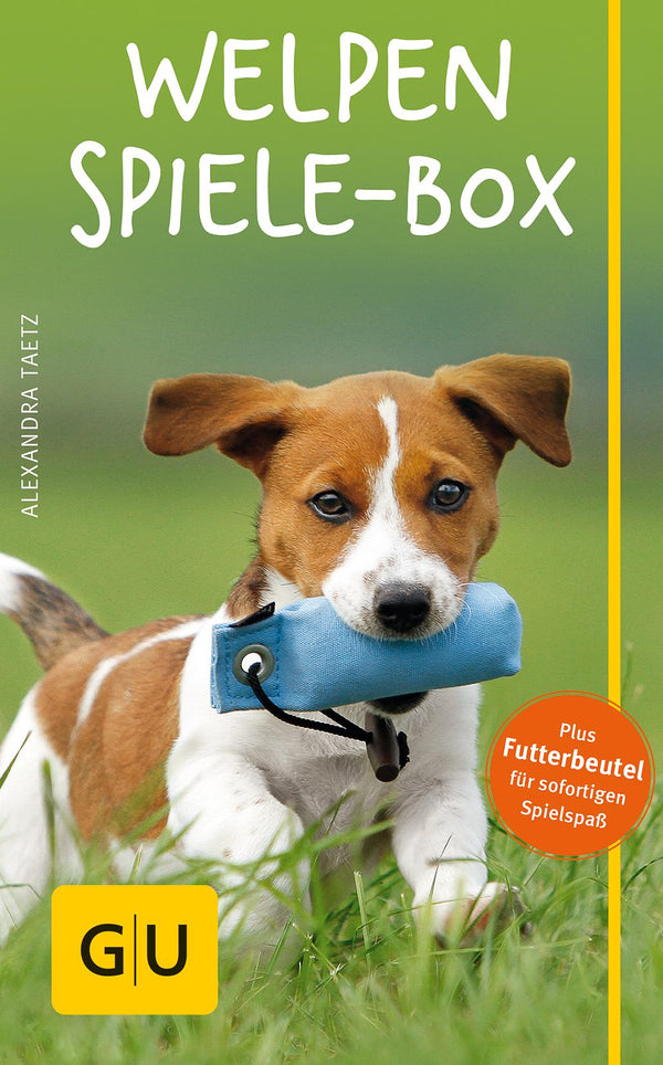 GU puppy game box with food bag