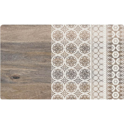 Tarhong bowl mat PVC Moroccan Wood