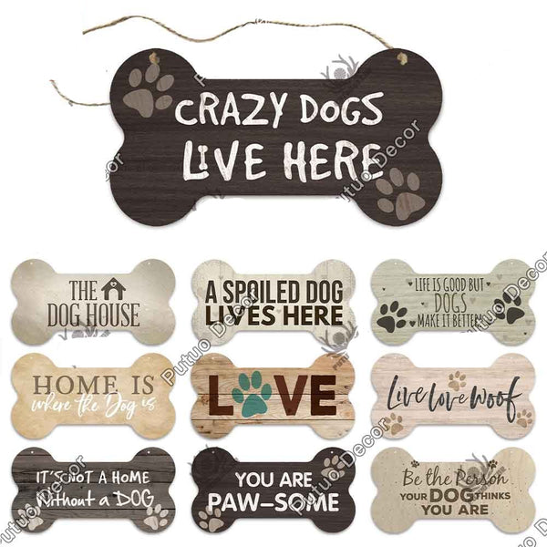 Plaques de portes décoratives pour les amis des chiens