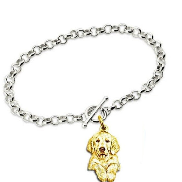 Bracelet with gold engraving of your furry nose