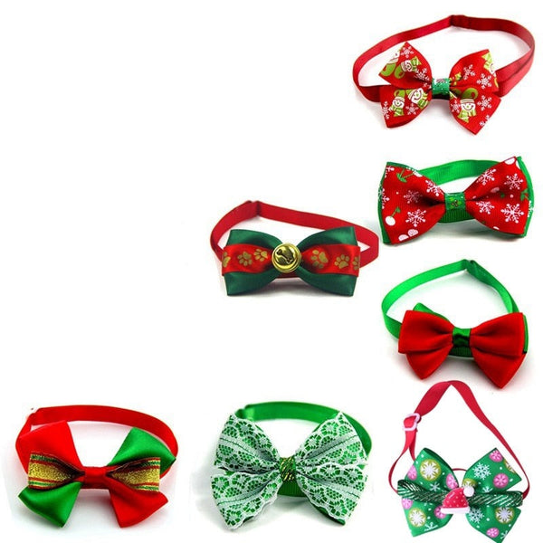 Festive bow tie for dog and cat
