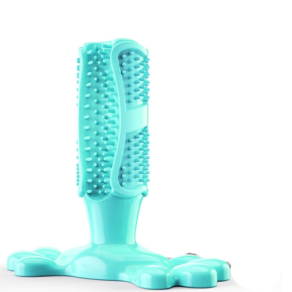 Dental care chew toy with stand
