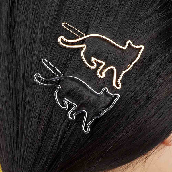 Haarspange in Katzenform