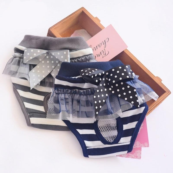 Striped dog panties