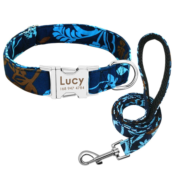 Customized dog collar with pattern
