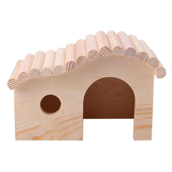 Sturdy hamster house made of wood