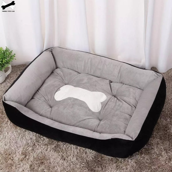 Pet bed with cute bone design