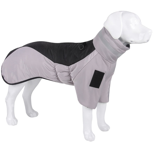 Waterproof winter jacket with stand-up collar