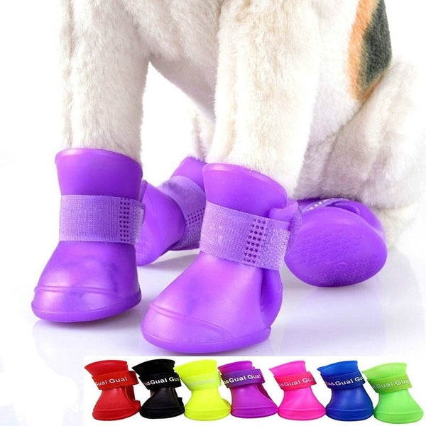 Slip and waterproof dog shoes