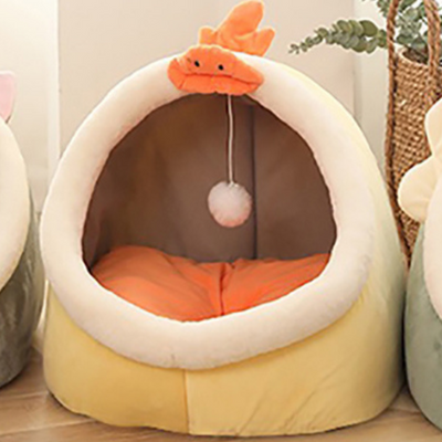 2 in 1 cat cave with play ball