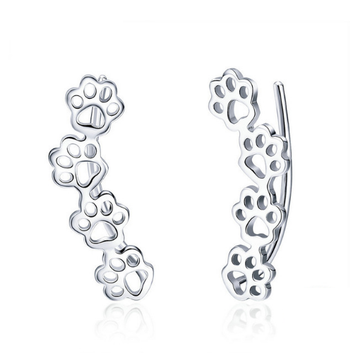 Four Paw Print Earrings