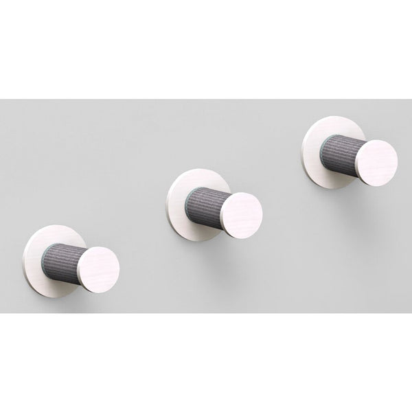 Wall set 3, 3 levels, 3 × ø 18 × 22 cm, white/grey