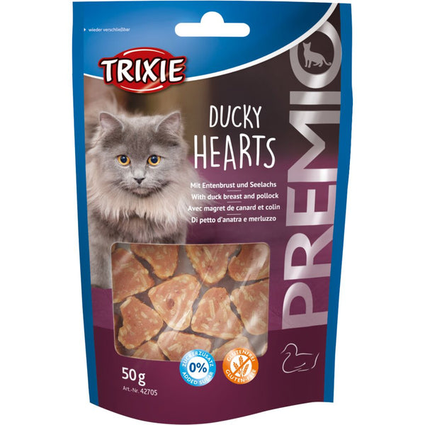 6x PREMIO Ducky Hearts, 50g