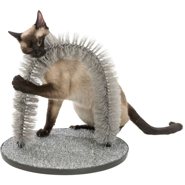 Massage and grooming arch, cat, 36 × 33 cm, grey