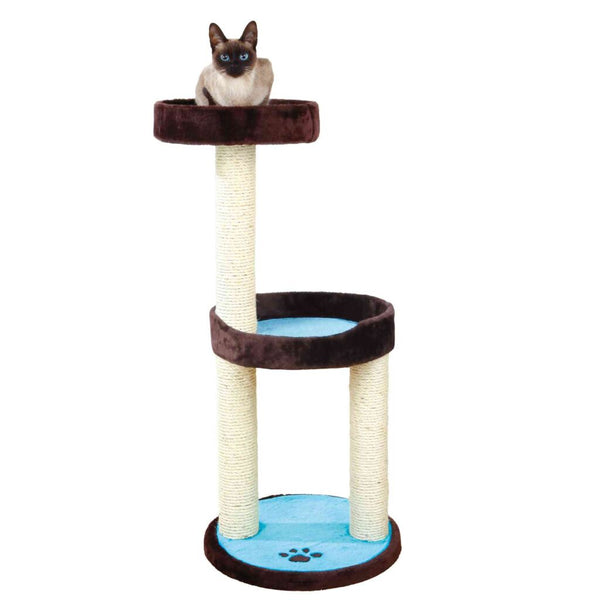 Scratching post Lugo, 103 cm, brown/turquoise