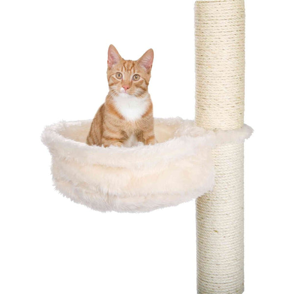 Cuddly bag for scratching posts, plush, ø 38 cm, cream