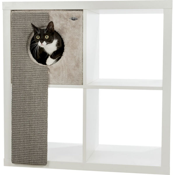 Cuddly cave for shelves with scratch board, 33 × 70 × 37 cm
