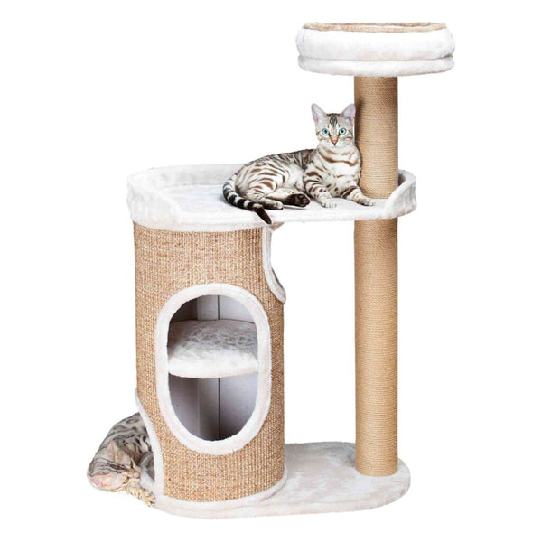 Scratching post Falco, 117 cm, light grey/brown