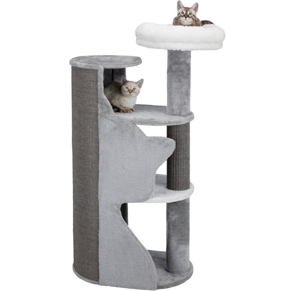 Abele scratching post, 120 cm, grey/white/grey