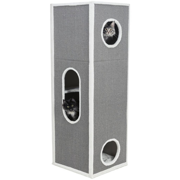 Cat Tower XXL Stefano, 178 cm, gris/gris clair