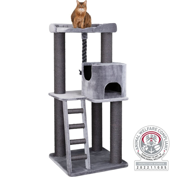 Cat tree XXL Sergio, 176 cm, grey