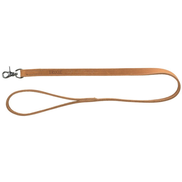 Rustic Oiled Leather Leash "Heartbeat"