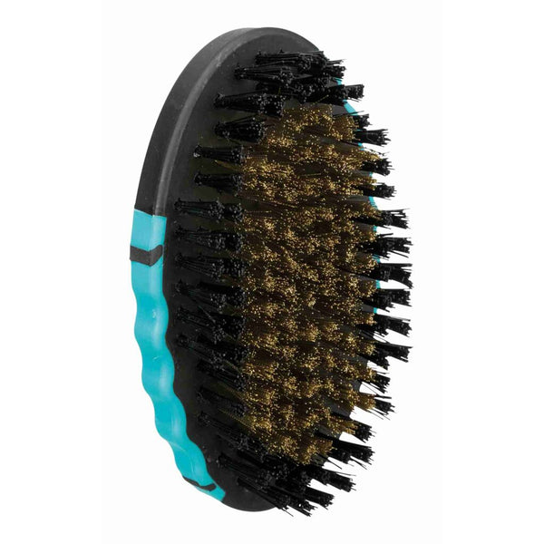 3x grooming combs, plastic/nylon &amp; brass bristles, 7×12 cm