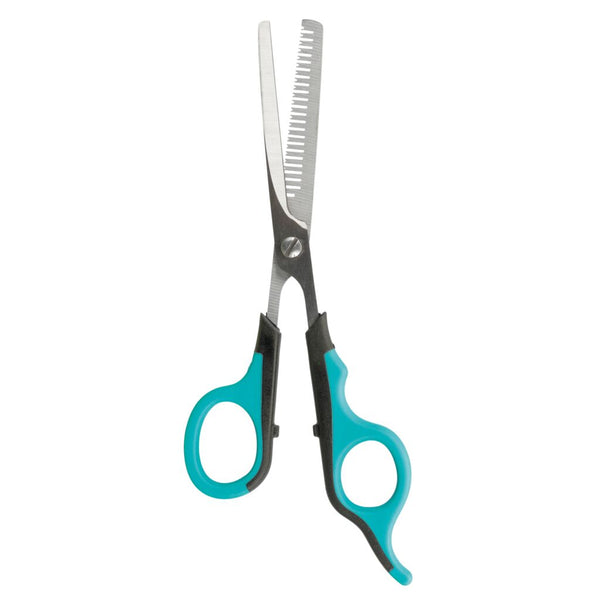 Thinning scissors, one-sided, plastic/stainless steel, 16 cm