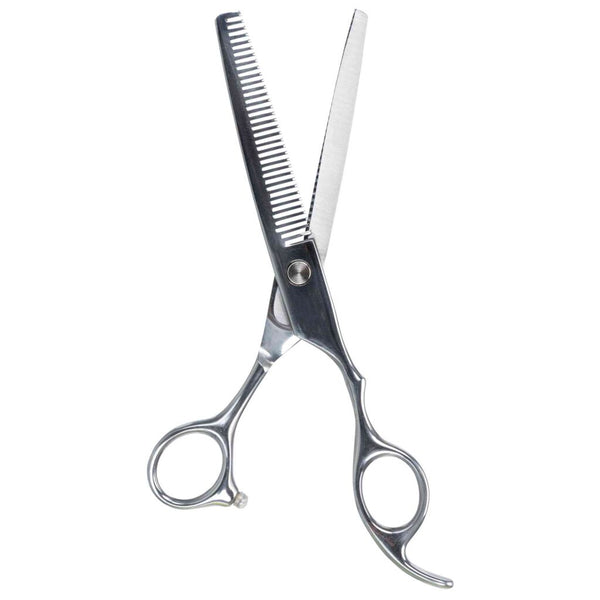 2x ciseaux à effiler professionnels, unilatéraux, en acier inoxydable, 18 cm