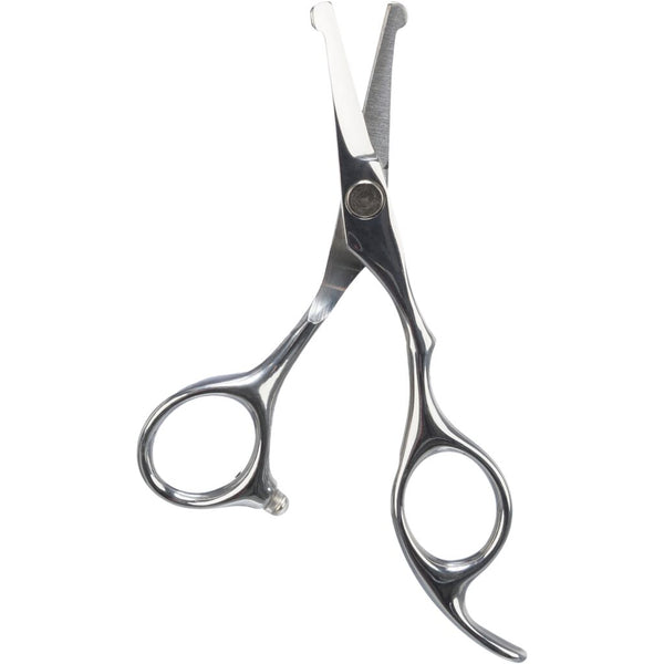 2x professional face and paw scissors, stainless steel, 13 cm