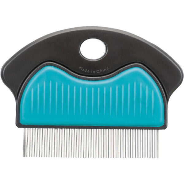 Flea and dust comb, metal, 7 cm