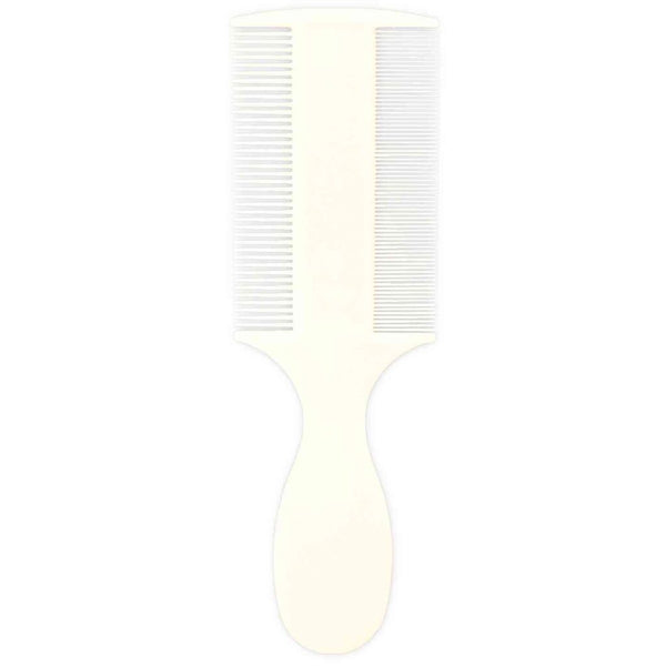 4x flea and dust comb, double-sided, plastic, 14 cm