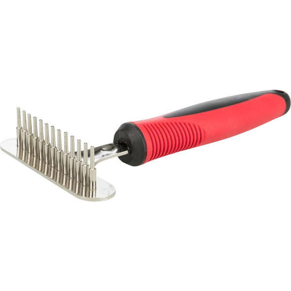 2x curry comb, fine, plastic/metal