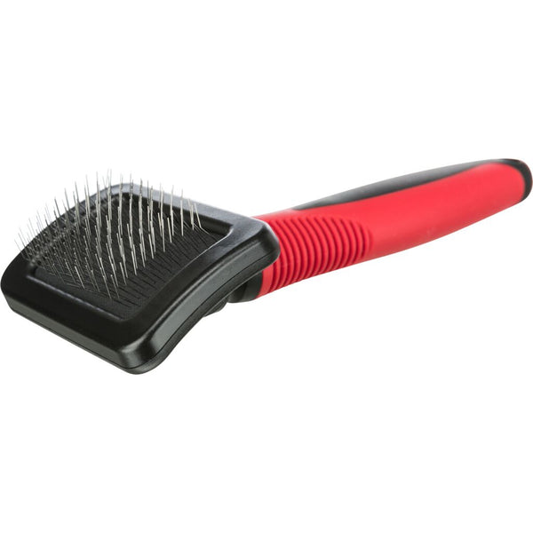 2x soft brush, plastic/metal bristles