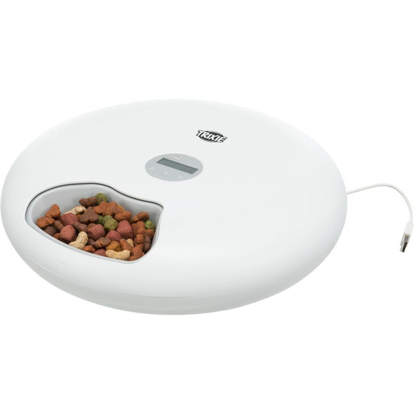 Automatic feeder 1, 6 × 0.18 l/ø 32 × 8 cm, white