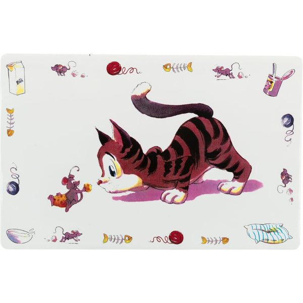 6x bowl mat comic cat, 44×28 cm