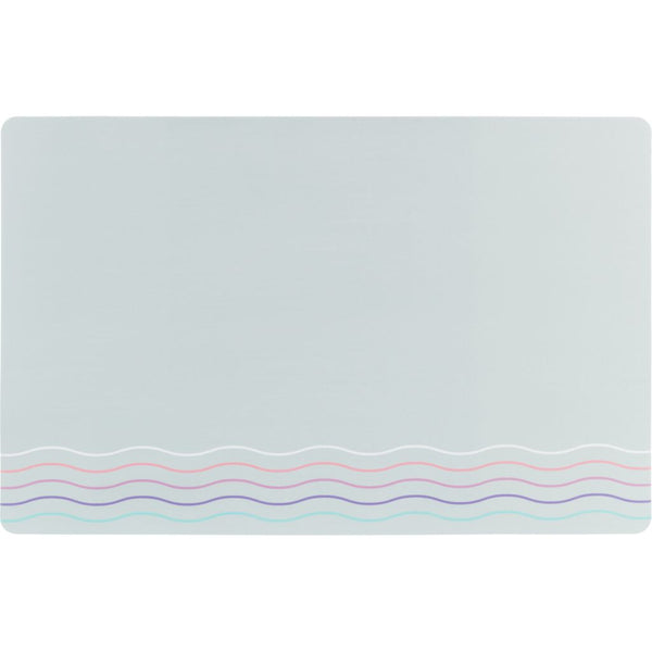 6x bowl mat waves, 44×28 cm, grey