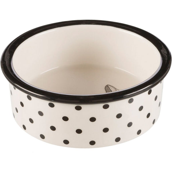Bowl, ceramic, 0.3 l/ø 12 cm, white/black