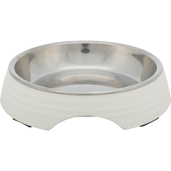 Bowl, flat, melamine/stainless steel, 0.2 l/ø 14 cm