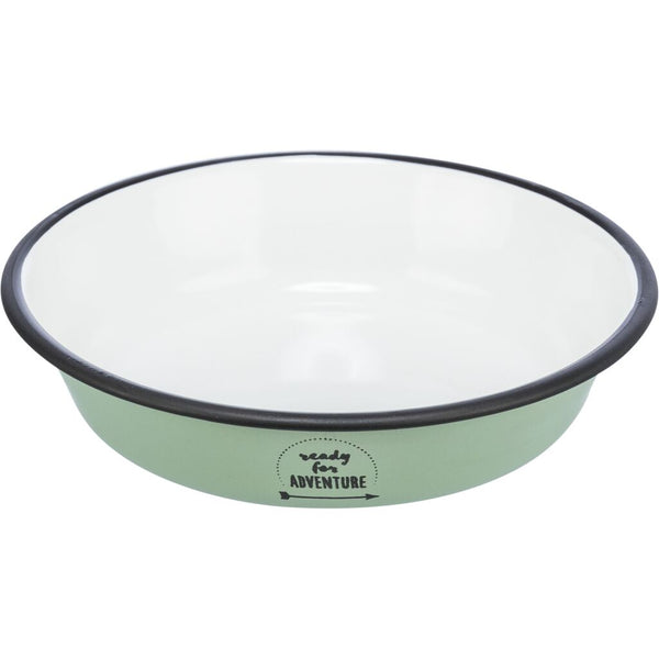 Bowl, flat, enamel/stainless steel, 0.2 l/ø 12 cm