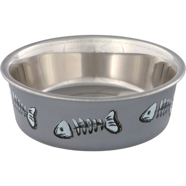 Bowl, fish bone, stainless steel/plastic/rubber ring, 0.25 l/ø 12 cm