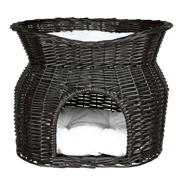 Wicker basket with sunroof