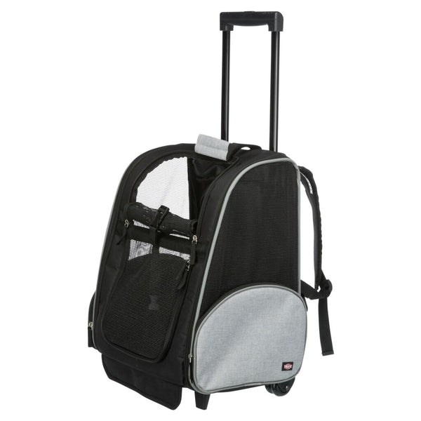 Trolley/sac à dos, 32 × 45 × 25 cm, noir/gris