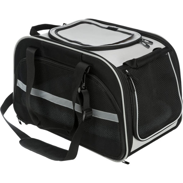 Living and transport bag Valery, 29 × 31 × 49 cm, black/grey